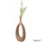 Uniquewise Fiberglass Floor Vases Modern Bohemian Ornamental Oval Design with Open Center for Entryway Living Room Bedroom Office Minimalist Home Decor Accent and Artistic Display Piece